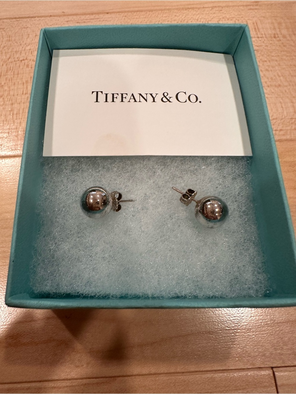 Tiffany & Co. Sterling Silver Ball Studs - Silver